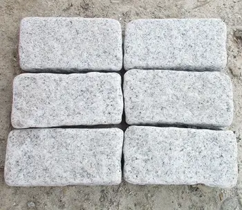 China Grey Granite Tumbled Stone Cobbles Pavers For Sale - Buy Tumbled