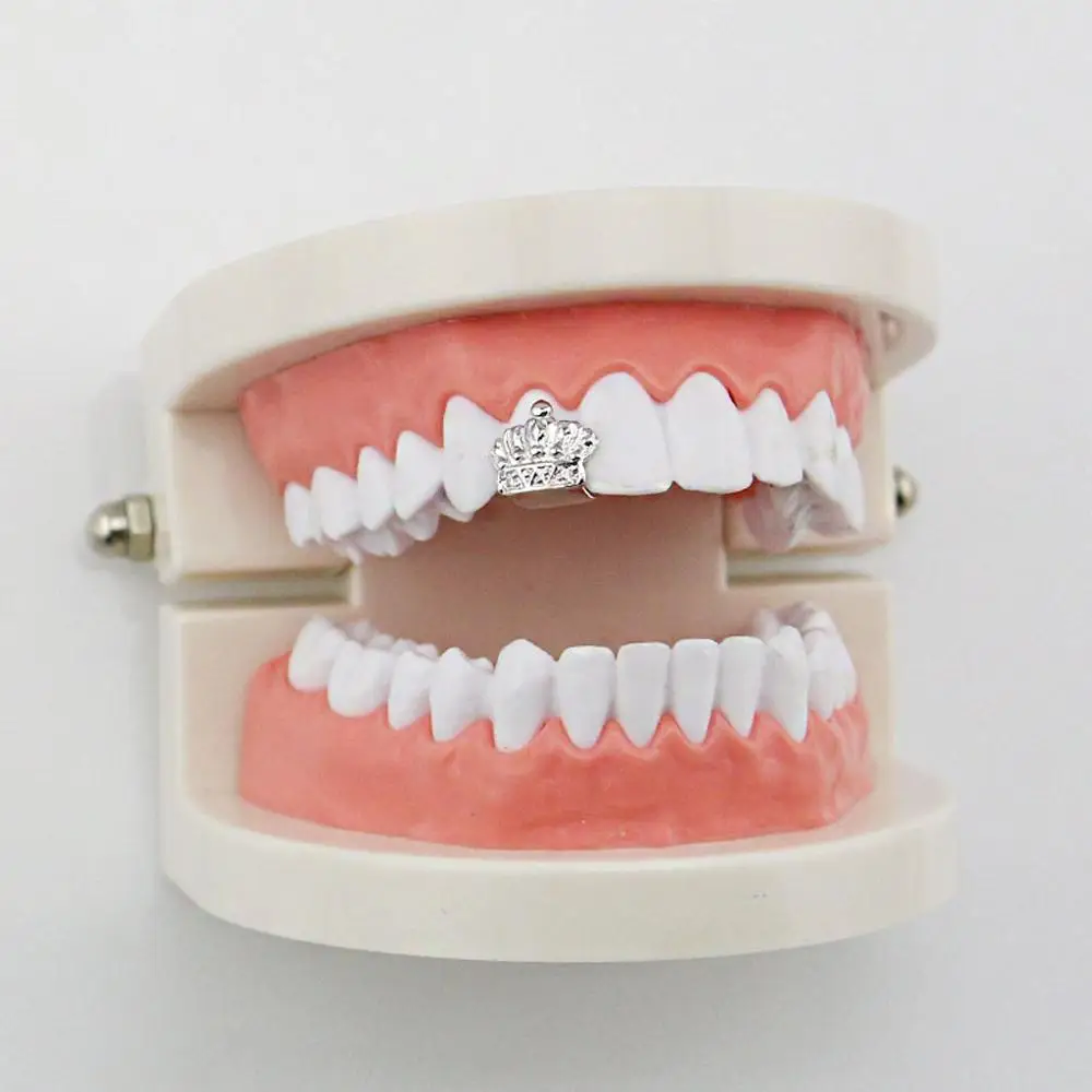 

Charm custom jewelry luxury crown sculpt gold teeth grillz, Gold, silver, rose gold