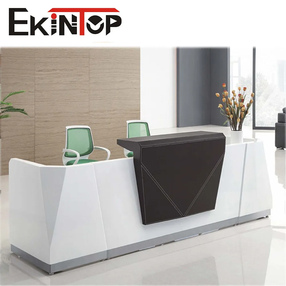 Desain meja kantor modern meja resepsionis kantor portabel 