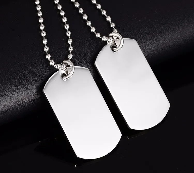 engraving dog tag necklace
