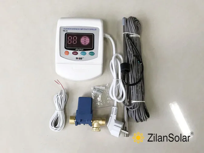 Non Pressure Solar Water Heater Controller Thermosiphon TK-5 solar system with non pressure solenoid valve