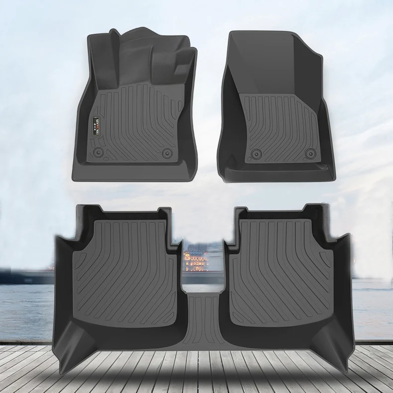 Full Set Position And Non Skid Design Tpe Car Floor Mats For Honda Hrv