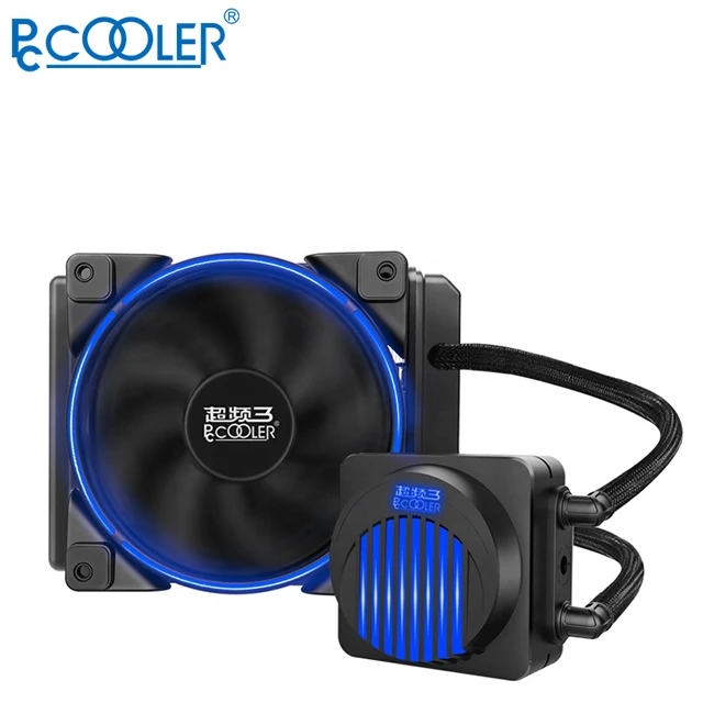 PCCOOLER  120  Liquid CPU cooler radiator with  heatpipe and silent RGB cooling fan for Intel And AMD