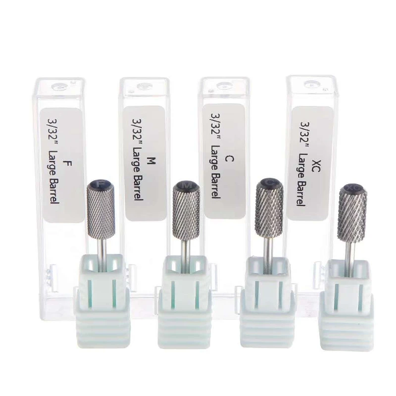 

Black color Tungsten Carbide Nail Drill bits for Electric manicure pedicure podiatry Machine Safe to remove Uv gel polish