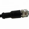 m12 female and male with 4 pins d-coded plug-in connector,4 pin mini din m12 connector