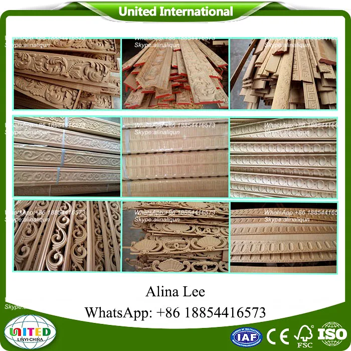 Interior decorative carved wood mouldings