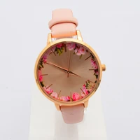 

Raymons 3ATM 38mm Pink flower wrist watch women alloy watches wristwatch for girls