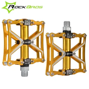 ROCKBROS Mountain Bike Pedals Axle Magnesium Pedals Sealed bearings 4 Spindle Ultralight Bicycle Cycling Road Bike Pedals