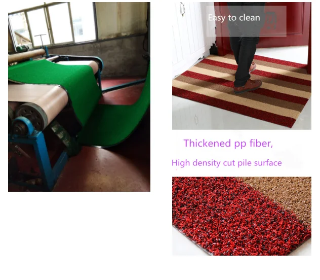 Plastic Clean House Roll Mat Grass Mat In Roll With Pvc Backing Outdoor