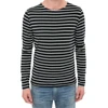 Sample Available Long Sleeve O Neck Korea Wholesale Striped T-Shirt with Logo