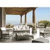 outdoor porch set Wicker Lounge Seating Group with Garden sofa synthetic rattan furniture