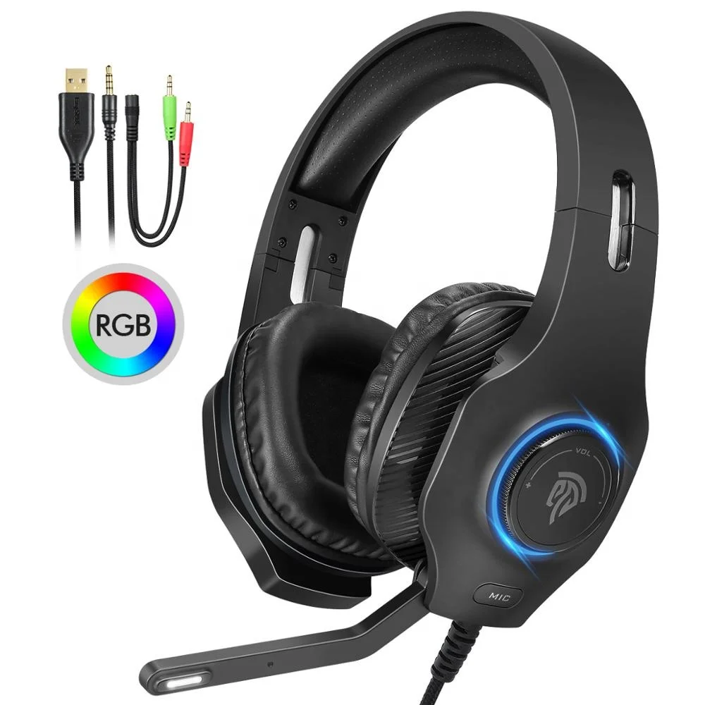 

Lol surprise EasySMX new product VIP 002S noise cancelling gaming headphones with RGB LED LIGHT