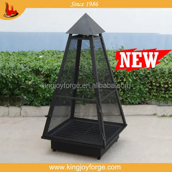 Pyramid Black Outdoor Metal Steel Wood Burning Fireplace Buy