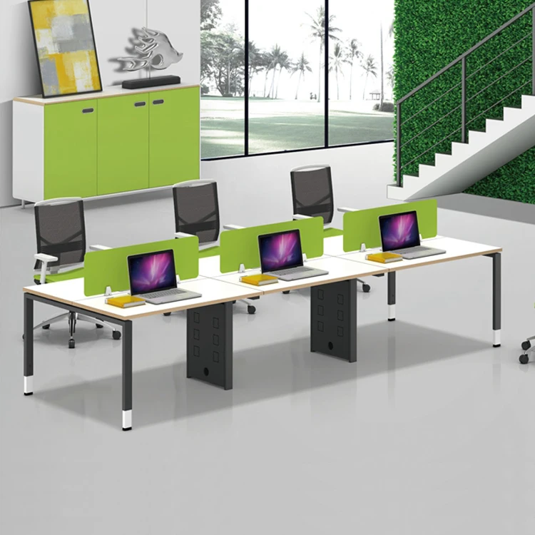 6 People Metal Office Workstation Desk Frames Desk Metal