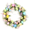 OEM design custom festival decoration easter egg wreath easter rabbit