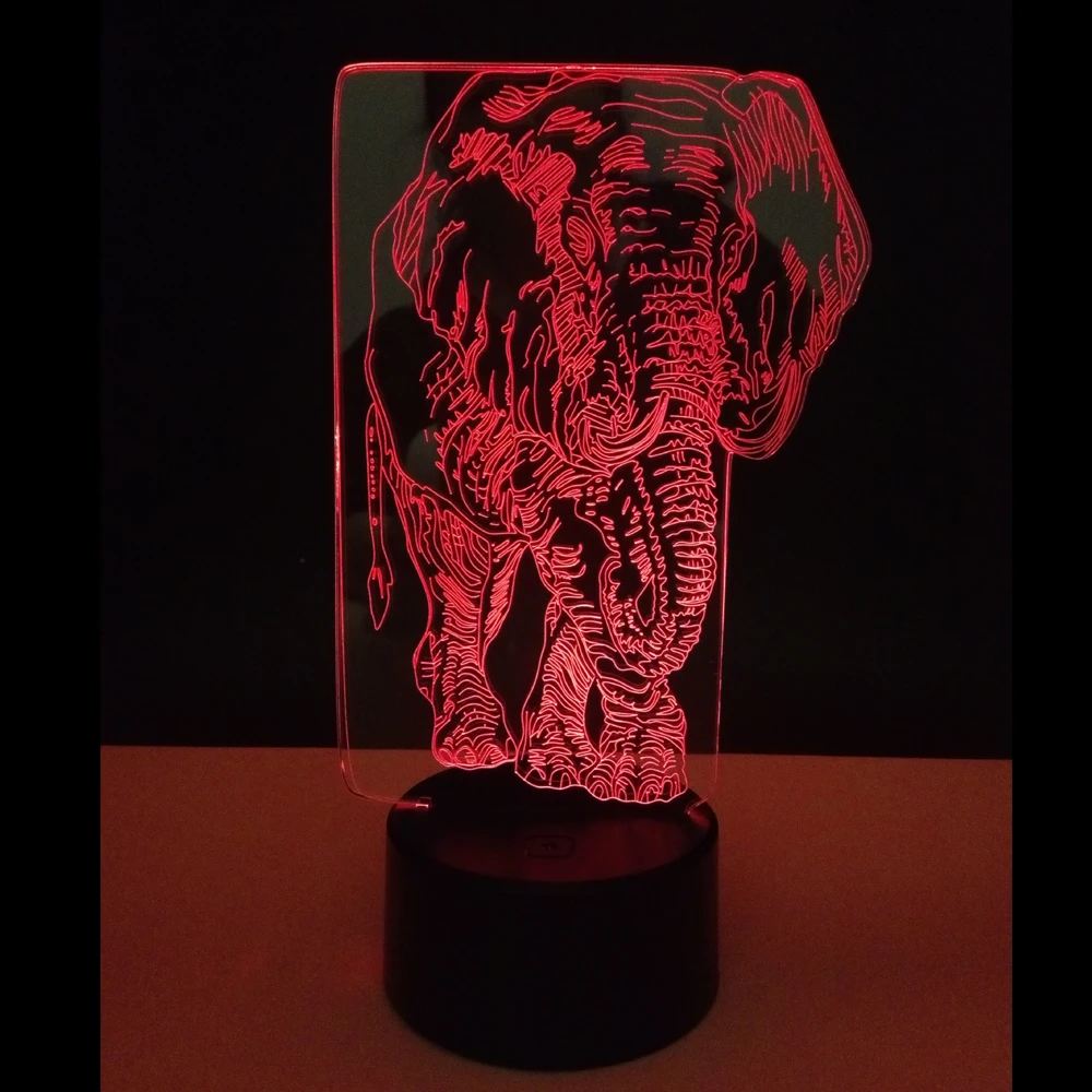 Wholesale Custom 3D Illusion Led Night Light Small Decorative Items RGB Touch Button Desk Light with Exceptional Price