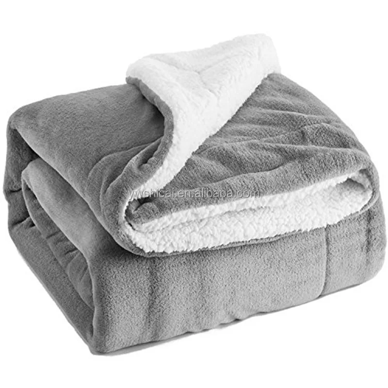

High Quality Custom Throw Blanket Warm Fleece Quilt, 4 colors