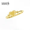Wholesale simple design 14K pure gold ladies gold finger ring