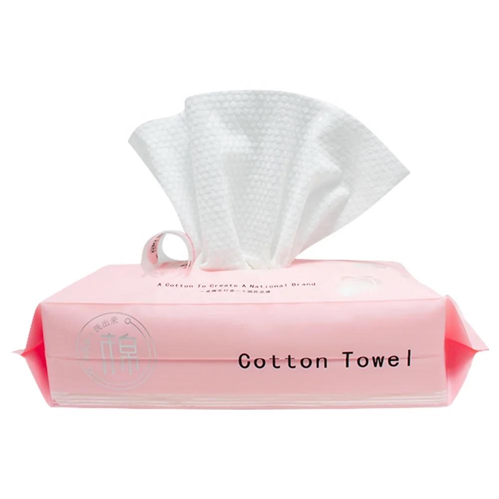

Wholes White Scented Disposable Beauty Face Towels Cotton Washcloth Facial Towel, Natural white