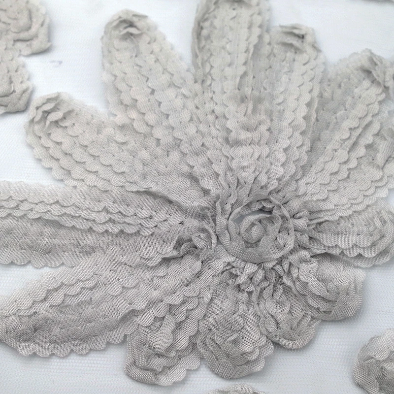 hot sale Goods in stock ribbon white embroidery lace fabric for women dress