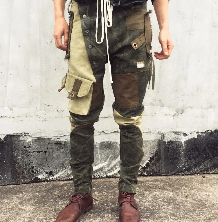 

OEM trousers for men stock dropshipping hitpop baggy cargo trousers pants