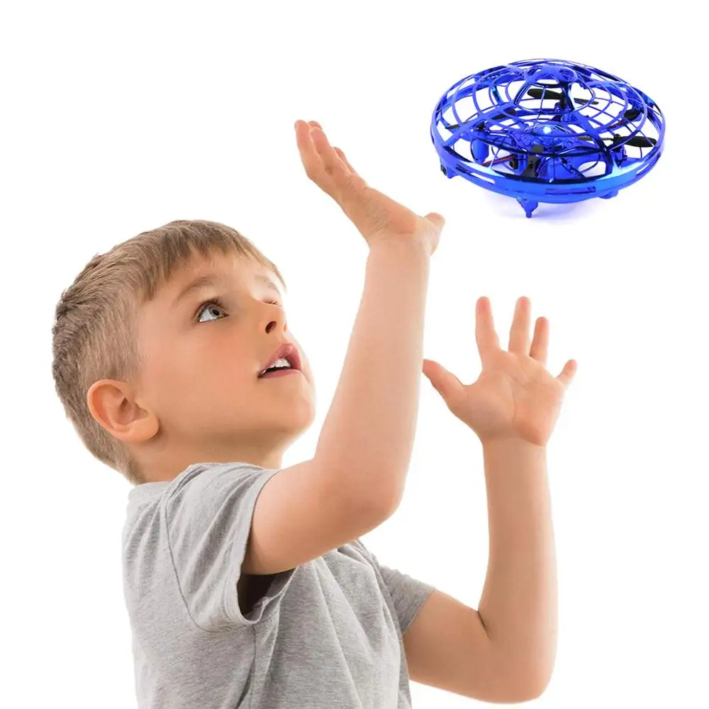 Hand Operated Sensor Control Flying Ball Helicopter UFO Toy Small  Mini DroneFor Kids