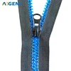 Good quality NO.8 Plastic resin zippers for garment letter style zips