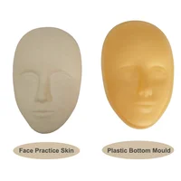 

Tattoo Supplies Wholesale 3d Head Model PMU Silicone Tattoo Practice Skin Microblading Practice Skin For Eyebrows