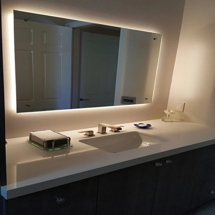 Frameless Style Hotel Bathroom Led Backlit Mirror Buy Led Backlit