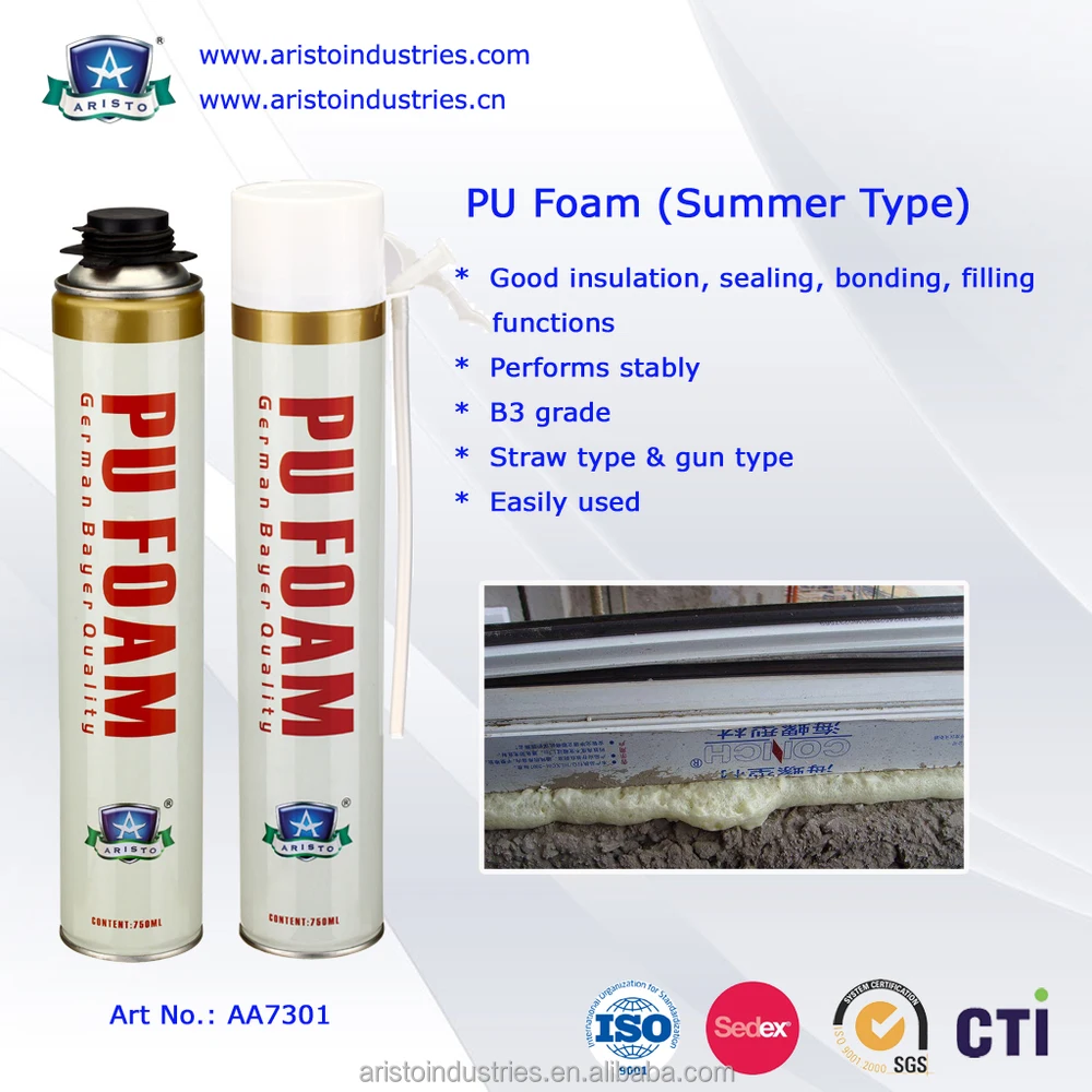 Summer Type Polyurethane Foam Spray B3 Fire Retardant Pu Foam For ...