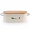 premium ceramic bread box with bamboo lid factory BSCI
