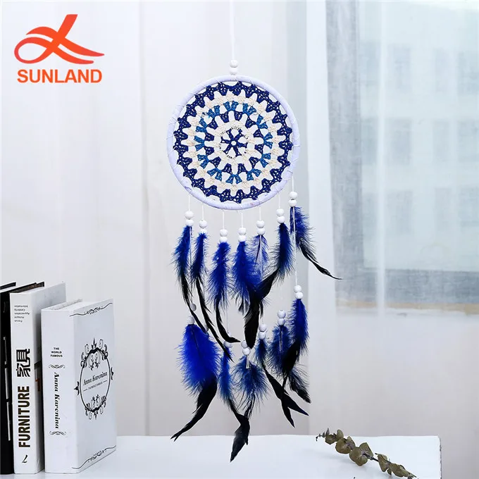 W5472 red Dreamcatcher for Wall Bedroom Party  Wall Hanging Decor Feather Dream Catcher