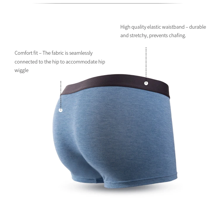 Antibacterial Anti-odor moisture wicking underwear panties manufacturers men boxer shorts
