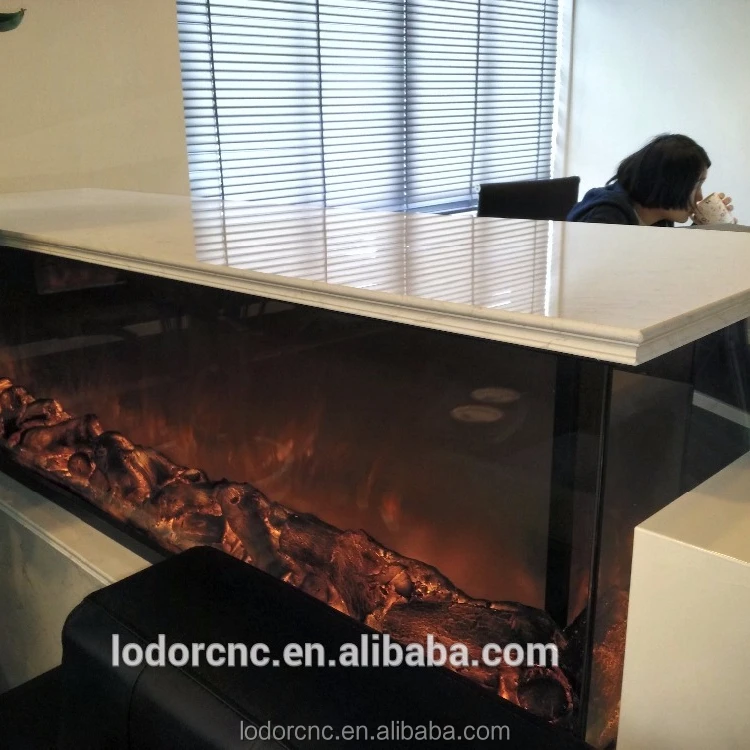 36 inch double sided electric fireplace