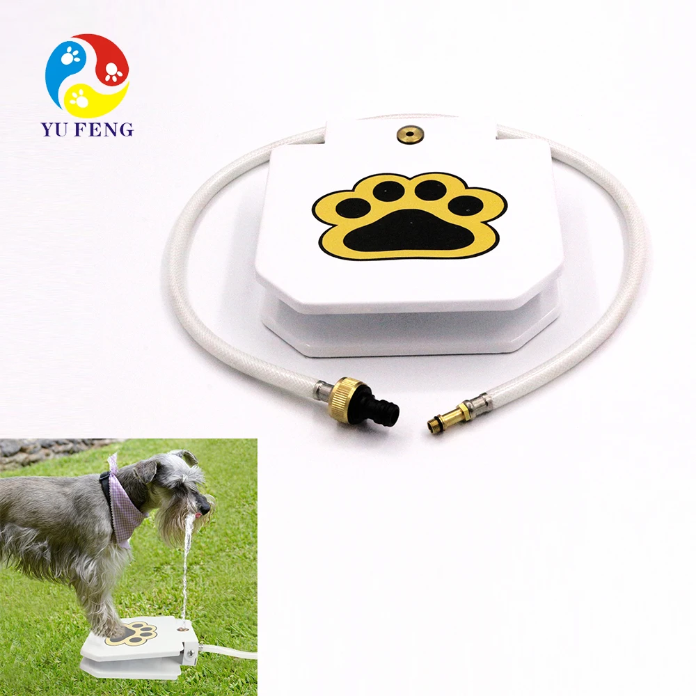 

Outdoor jar fountain Drinking water feeder for sale Lightweight portion control containers pet water fountain, White