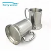 unbreakable double walled stainless steel beer mug coffee mug with handle