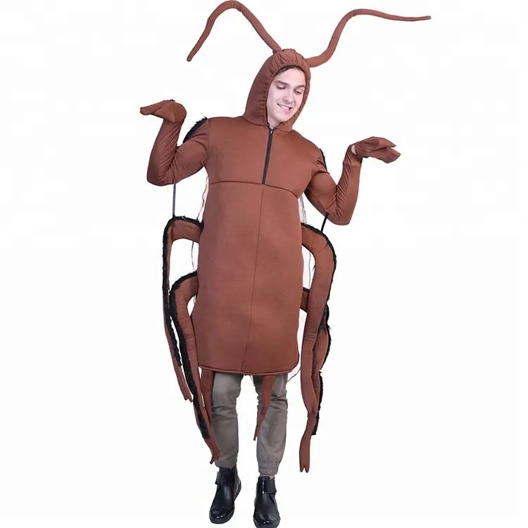 

drop shipping Carnival party fancy dress funny adult man cockroach bug roach costume mascot for men