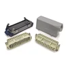 HE-016 Combination Inserts Side Entry Bulkhead Mounted Double Buckle Housings Industrial heavy-duty connector