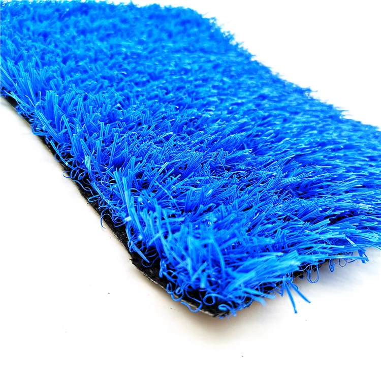 

party decorative plastic artificial turf grass lawn in blue color