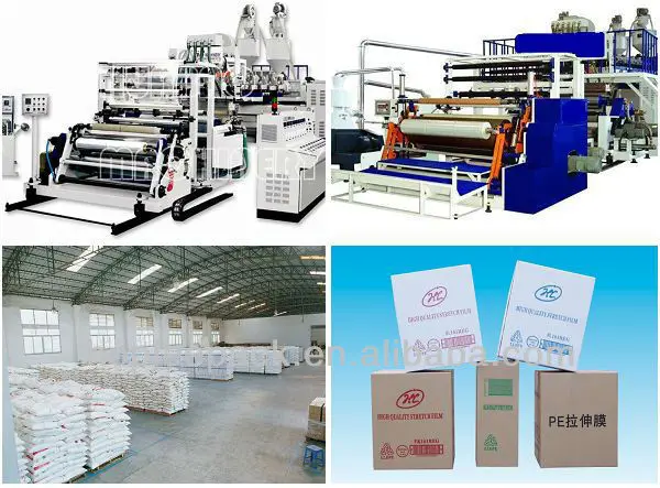 20 Micron Industrial Clear LLDPE LDPE Pre Machine Stretch Film