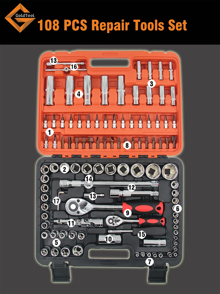 Kraft Hardware Hand Tools With 108Pcs