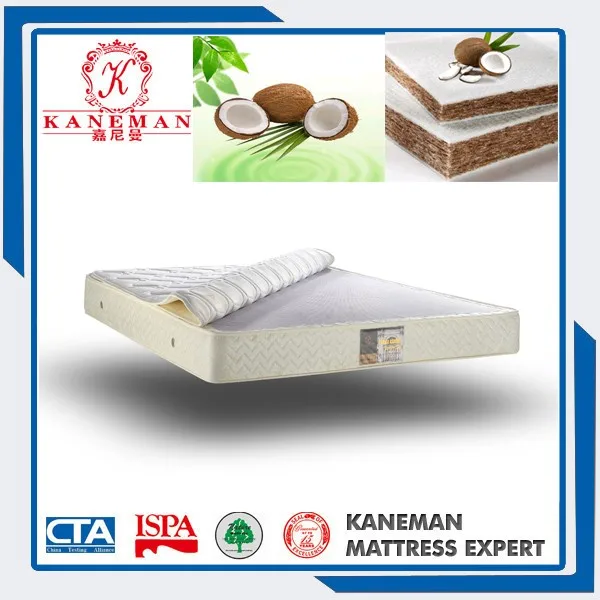 Firm Feeling Spring Coconut Fiber Pad Coir Mattress For Oversea Chinese
