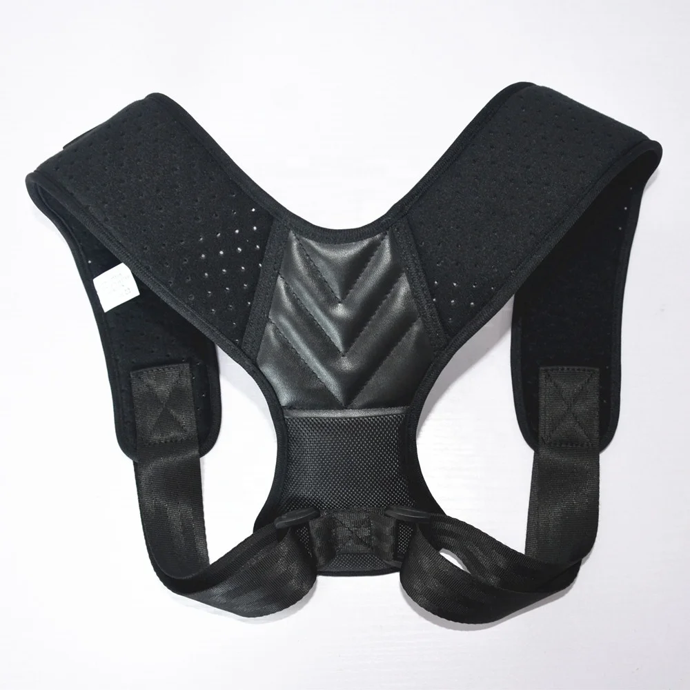 

New design FDA CE adjustable posture corrector brace for men and women, Black