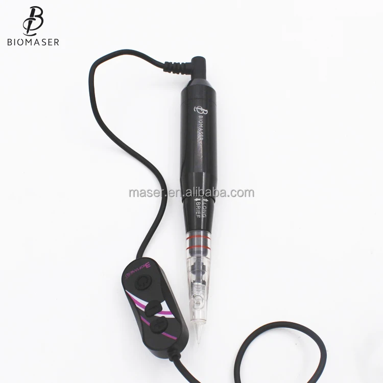 

professional Biomaser digital permanent makeup machine intelligent eyebrow tattoo PMU machine device, Gold and black color