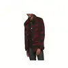 Wholesale Striped Trench Coat Men WInter Coat Men Wool Coat For Men With Buttons