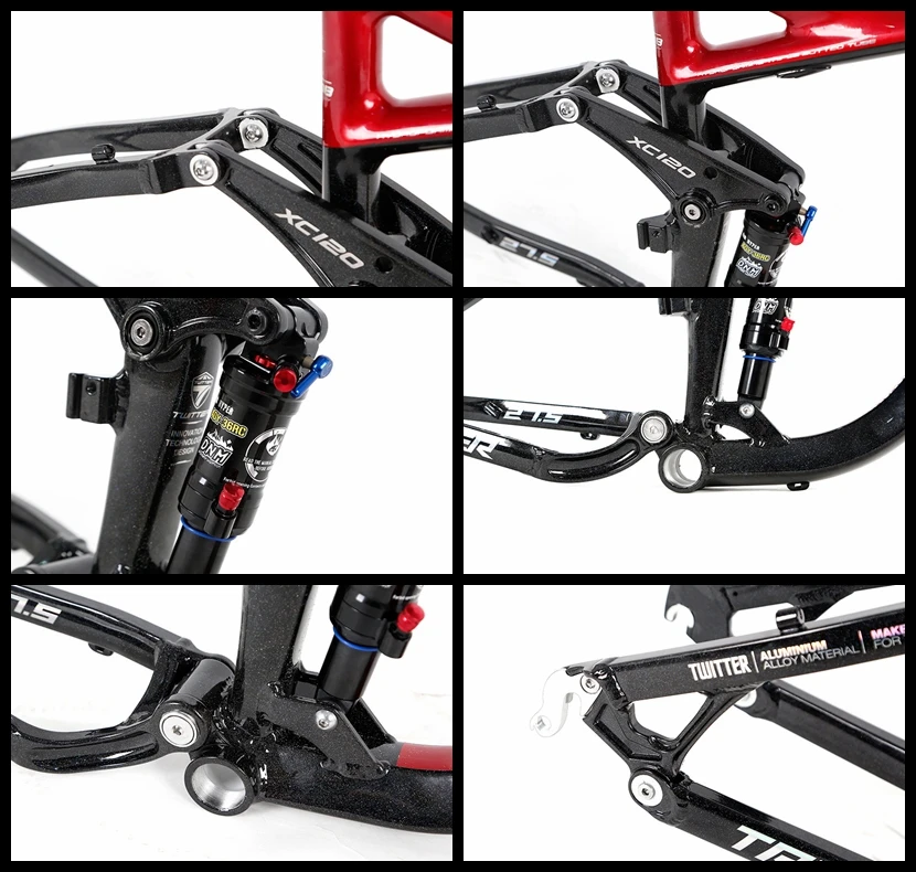 27.5er Aluminum Alloy Mtb Mountain Bike Full Suspension Bike Frame