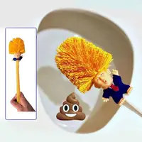 NEW Creative Funny Toilet Brush Cleaning Tool Set Presidential Donald Trump Bowl For Friend Roll Paper Present Gag Gifts