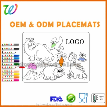 Wholesale Kids Mark-mat Coloring Silicone Placemat - Buy Mark-mat