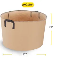 

100 gallon Portable Durable Home Farm Planter grow bags