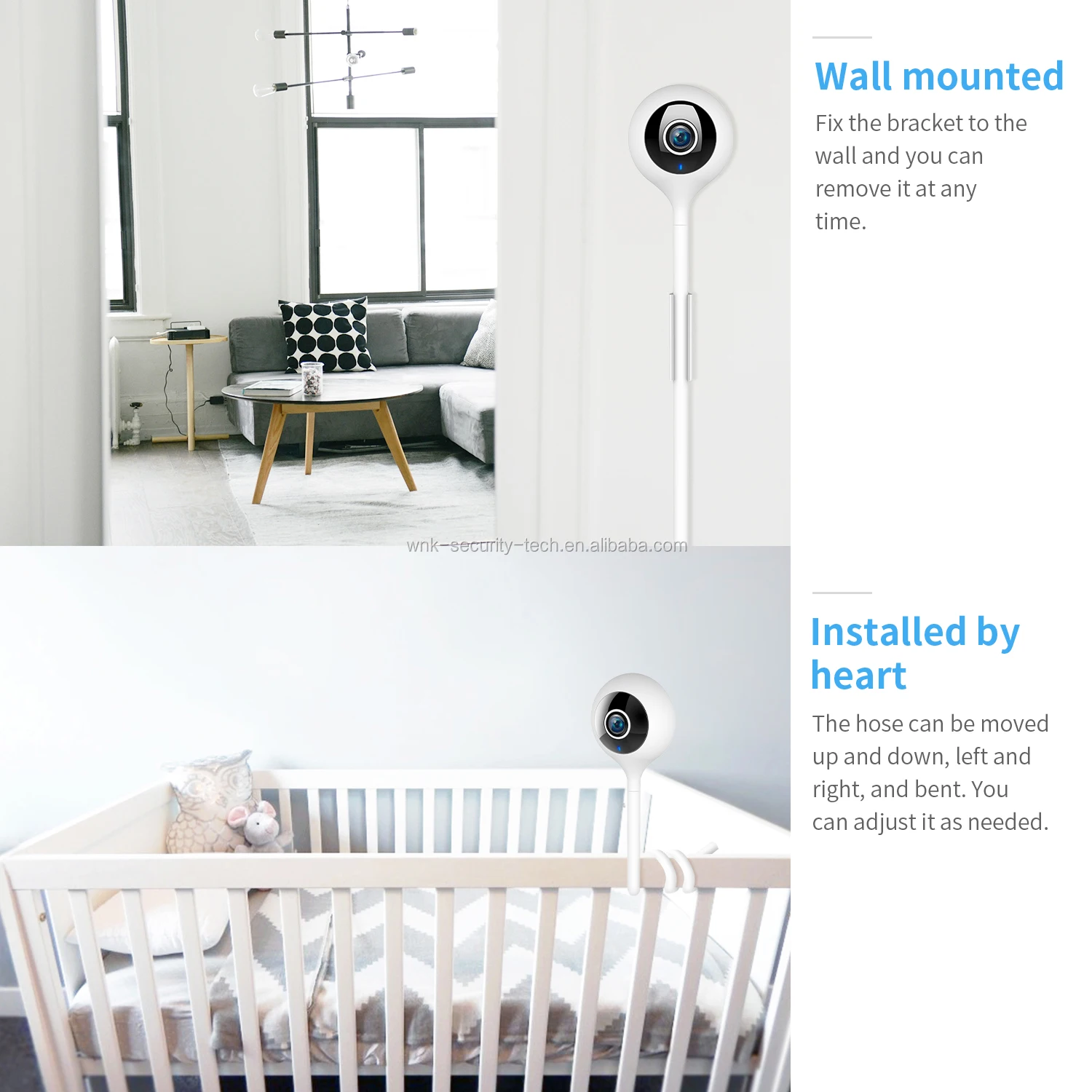 wall mounted baby monitor